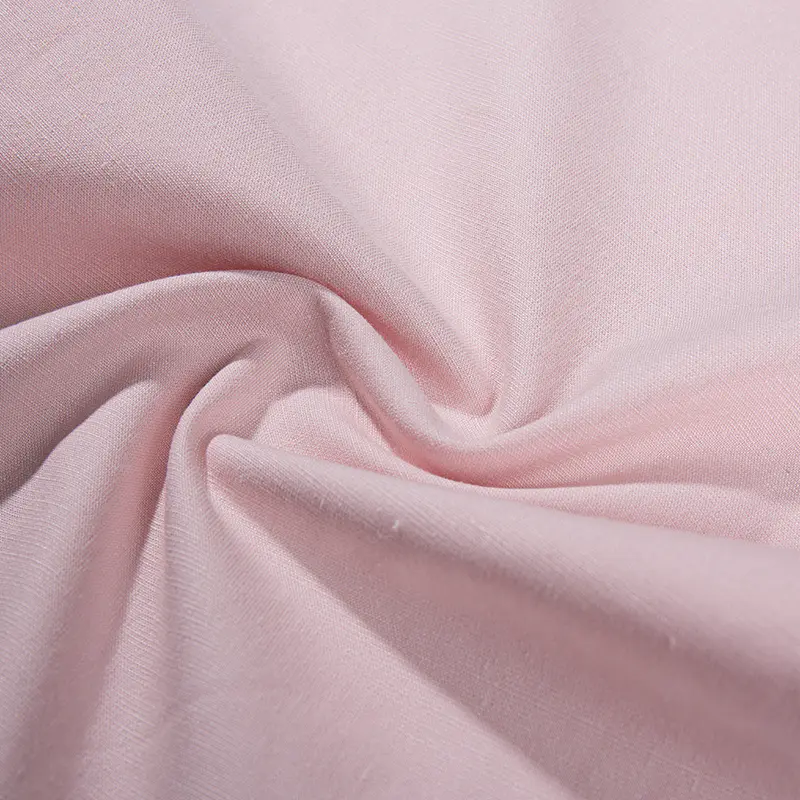 JCR1317-1 Pink Fake Line Cotton-Rayon Dyed Fabric for Pants