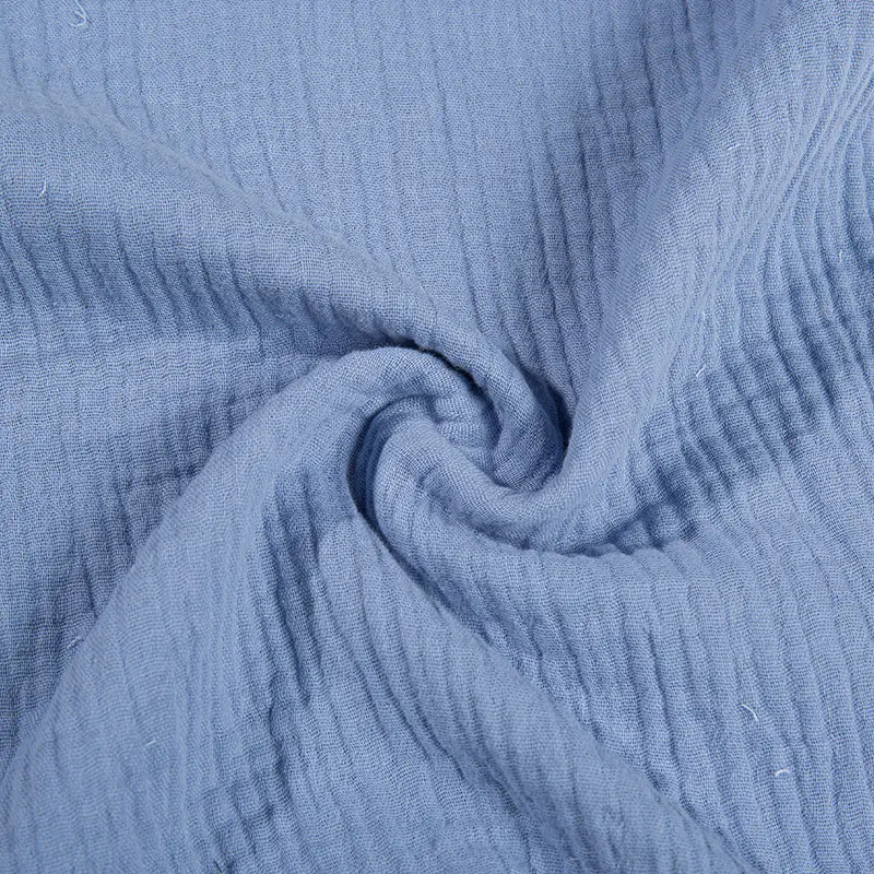 J100C1581 Muslin Crepe Full Cotton Dyed Fabric for Pants
